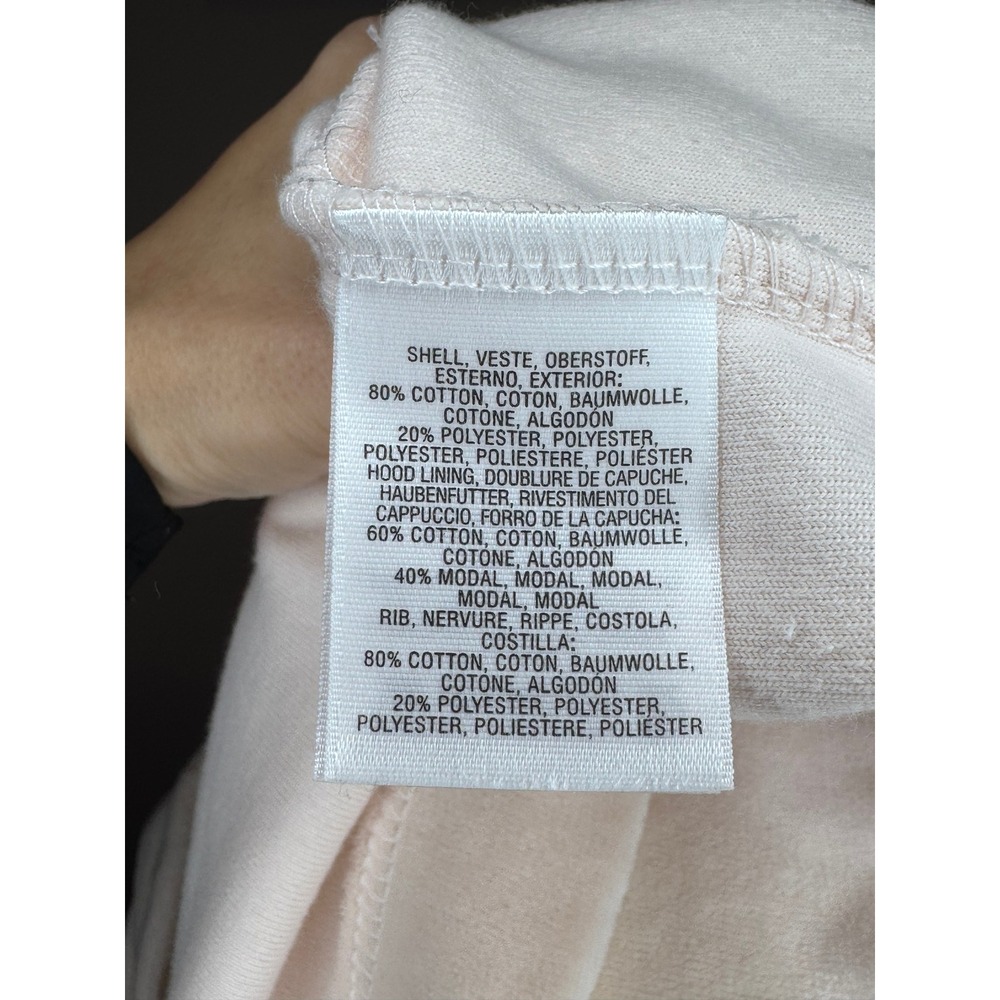 Saturday Sunday Blush Pink Oversized Hooded Poncho Top M - Picture 3 of 4
